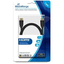 MEDIARANGE HDMI mit Ethernetkabel - HDMI (S)