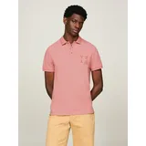 Tommy Hilfiger Poloshirt »BOUCLE H EMBRO REG POLO«, Gr. XL, Teaberry blossom) , 32797830-XL