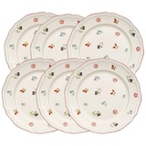 Villeroy & Boch Speiseteller Petite Fleur Frühstücksteller 21 cm Set6 bunt