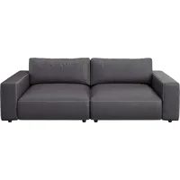 Musterring Big-Sofa LUCIA Mega Sofa, hoher Sitzkomfort, Breite 252cm, Kontrastnaht, in vielen Qualitäten und 4 unterschiedlichen Nähten, 2,5-Sitzer grau