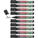 edding 28 Ecoline Whiteboard-Marker-Set schwarz 1,5 - 3,0 mm, 10 St.