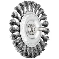 Pferd tools Rundbürste gezopft RBG Ø100x12 mm Schaft-Ø6 mm