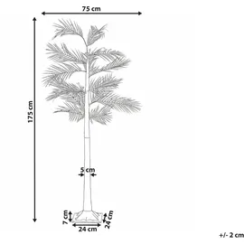 Beliani Gartendekoration LED Paljavesi Baum 175 cm Gold