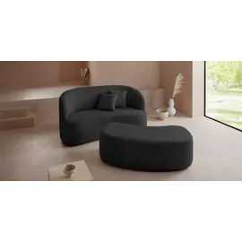 LeGer Home by Lena Gercke Polsterhocker Dilara Polyester 143 x 45 x 68 cm Schwarz