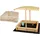 needs&wants® Sandkasten Sunplaya4 113 x 113 x 113 cm mit Abdeckung