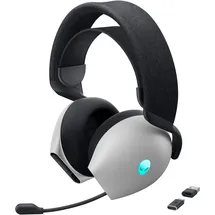 Dell Alienware AW720H Dual-Mode kabelloses Gaming Headset - Farbe Lunar Light