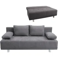 Schlafsofa - grau - mit Staukasten - 194 cm