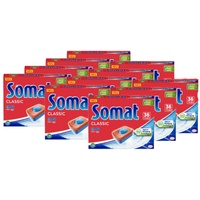 Somat Classic Spülmaschinen Tabs (12x36 Tabs), Geschirrspül Tabs für eine kraftvolle Reinigung, Spültabs hinterlassen strahlend sauberes Geschirr sogar bei niedrigen Temperaturen