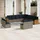 vidaXL Gartensofa-Set 13-tlg. grau Polyrattan