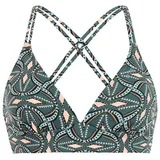 Protest Bikini-Top Damen Grau/Grün 36