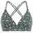 Protest Bikini-Top Damen Grau/Grün 36