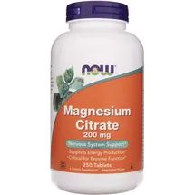 NOW Foods Magnesium Citrate 200 mg Tabletten 250 St.