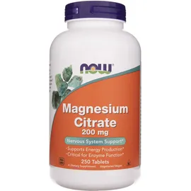 NOW Foods Magnesium Citrate 200 mg Tabletten 250 St.