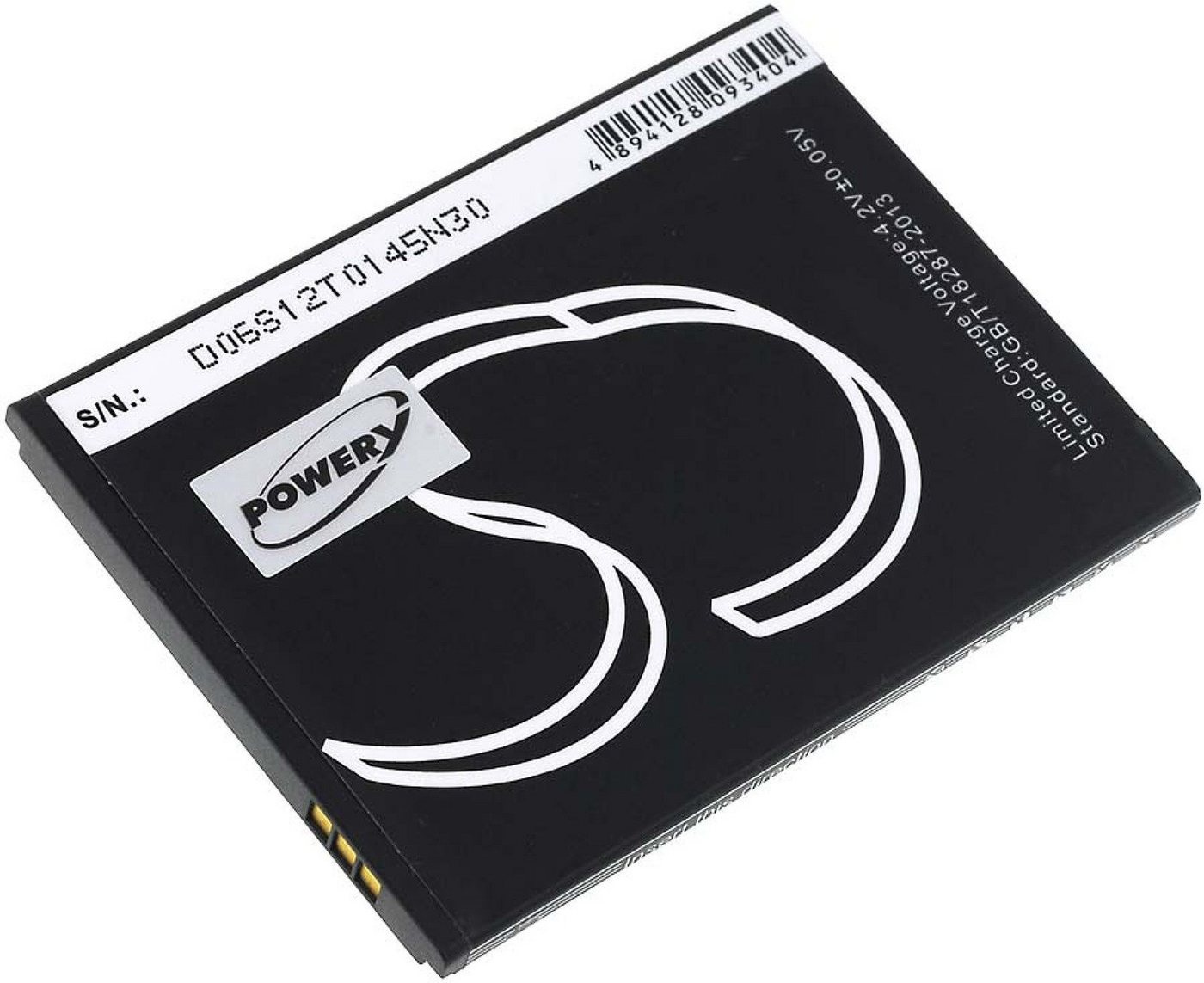 Powery Akku für Simvalley SPX-12 Smartphone-Akku 2000 mAh (3.7 V) schwarz
