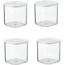 Mepal 4 Stück vorratsdose modula quadrat 2750 ml - weiß 106961030600