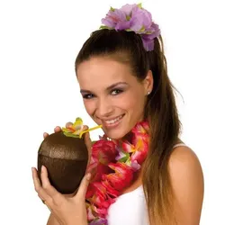 Kokosnuss Becher Aloha Hawaii 13cm - OS