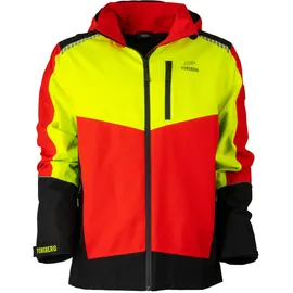 Forsberg Skogar Softshelljacke neonorange/darkoliv M