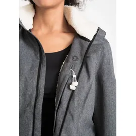 bonprix Funktionsjacke BONPRIX, Damen, Gr. 48, grau (schiefergrau meliert), Softshell;Web, Obermaterial: 100% Polyester. Futter: 100% Polyester.