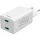 Hama Schnellladegerät, 2x USB-C, PD/Qualcomm®, Mini-Ladegerät, 35W weiß