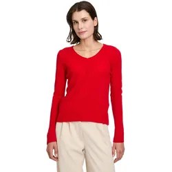 Strickpullover BETTY BARCLAY "Betty Barclay Kaschmir-Pullover mit V-Ausschnitt", Damen, Gr. 40, rot, Obermaterial: 100% Kaschmir., Basic, gerade normal, V-Ausschnitt, Langarm, Pullover, Strick