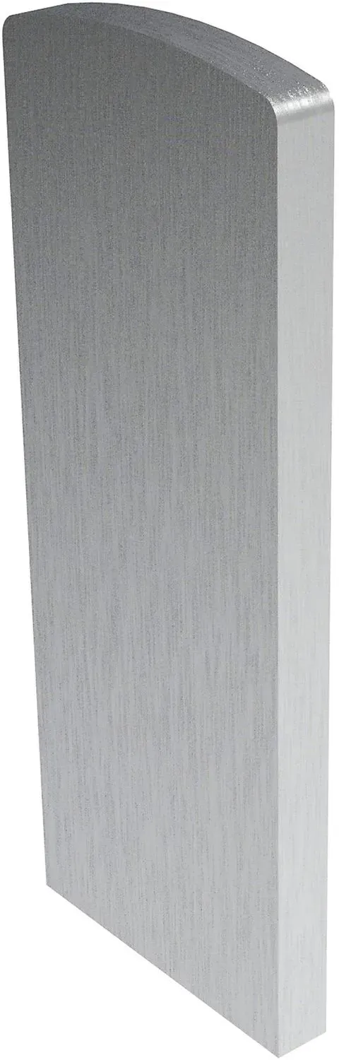 Economy Endkappe für Bodenprofile 0004, Aluminium Edelstahl-Effekt