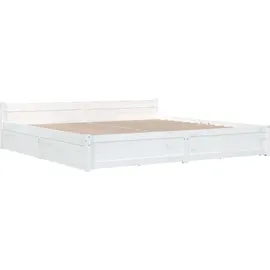 vidaXL Bett 180 x 200 cm Weiß