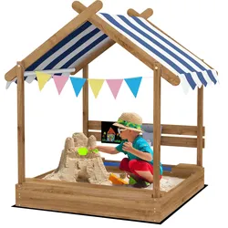 Outsunny Sandkasten Tannenholz
