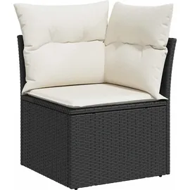 vidaXL Gartenlounge Set 11-tlg. Schwarz