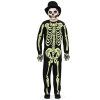 Fries Kinder-Kostüm Größe 128 Overall Skelett GID