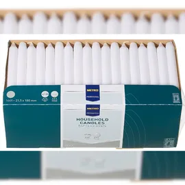 Metro Professional Tafelkerzen Ø 2,15 x 18 cm 144 St. weiß