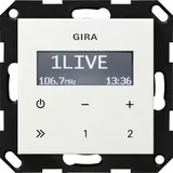 Gira Unterputz-Radio RDS System 55 Reinweiß glänzend 228403