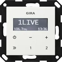 Gira Unterputz-Radio RDS System 55 Reinweiß glänzend 228403