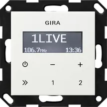 Gira Unterputz-Radio RDS System 55 Reinweiß glänzend 228403