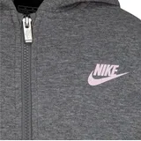 Nike Kids Nike Mädchen Club Hoodie Sweatshirt, GEH - Grey Heather, 2-3 Jahre