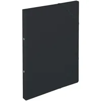 Herlitz Ringhefter A4, Karton, schwarz, 2 Ring-Mechanik, Rückenbreite 25