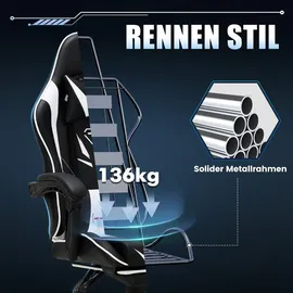 colamy Gaming-Stuhl Weiß PC