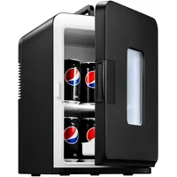 northclan Mini Kühlschrank 15 l 220V/12V 350 mm hoch Schwarz