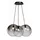 s.luce Orb Cluster 3-flg. 30 cm Rund / Rauch/Schwarz