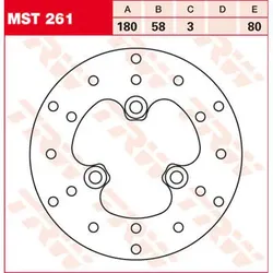 TRW Lucas Remschijf MST261, stijf