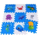 Knorrtoys 21024 - Puzzlematte - „Meereswelt“/ 9-TLG./ 30 cm