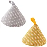 VANZACK 2 Stück Anti verbrennungs topfdeckel griffabdeckung Dreieckige Hitzebeständige Topflappen für Topfgriffe und Deckel Multifunktionaler Schutz für Küche und Kochen