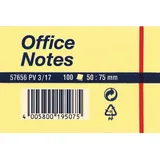 Tesa Haftnotizen »Office Notes« gelb, 50 x 75mm, selbstklebend, 12x 100 Blatt