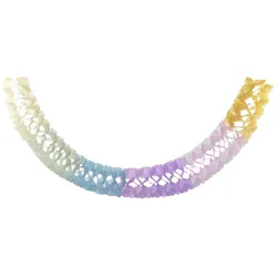 VEPATIM Girlande "Pastellfarben" aus Papier schwer entflammbar Ø17cm 3.6m