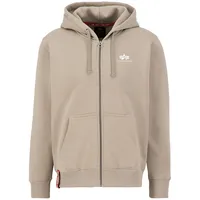 Alpha Industries Basic Zip Sl Kapuzenpullover Vintage Sand XL