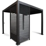 LECO Wand zur Lamellenpergola Deluxe 123 x 250 cm anthrazit