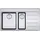 Franke Mythos MYX 251-86 Becken links edelstahl (127.0642.078)
