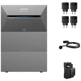 Anker Balkonkraftwerk Anker SOLIX Solarbank 3 E2700 Pro mit Zusatzsakkus und Smart Plug, (Smart Meter und 4x Anker Smart Plug im Lieferumfang enthalten), Speicher mit integriertem Wechselrichter, All-in-One 2,668kWh Akku