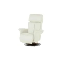 HIMOLLA Sessel 7418 Leder 81 x 111 x 95 cm Creme elektrisch