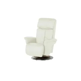 HIMOLLA Sessel 7418 Leder 81 x 111 x 95 cm Creme elektrisch