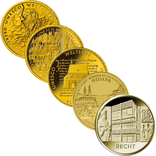 1/2 Unze Gold 100 Euro Deutschland diverse Jahrgänge